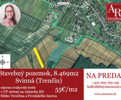 IBA U NÁS! Investičný stavebný pozemok 8.469m2, Svinná, Trenčín