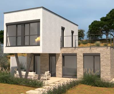 Novostavba, modulárny  rodinný dom s terasou