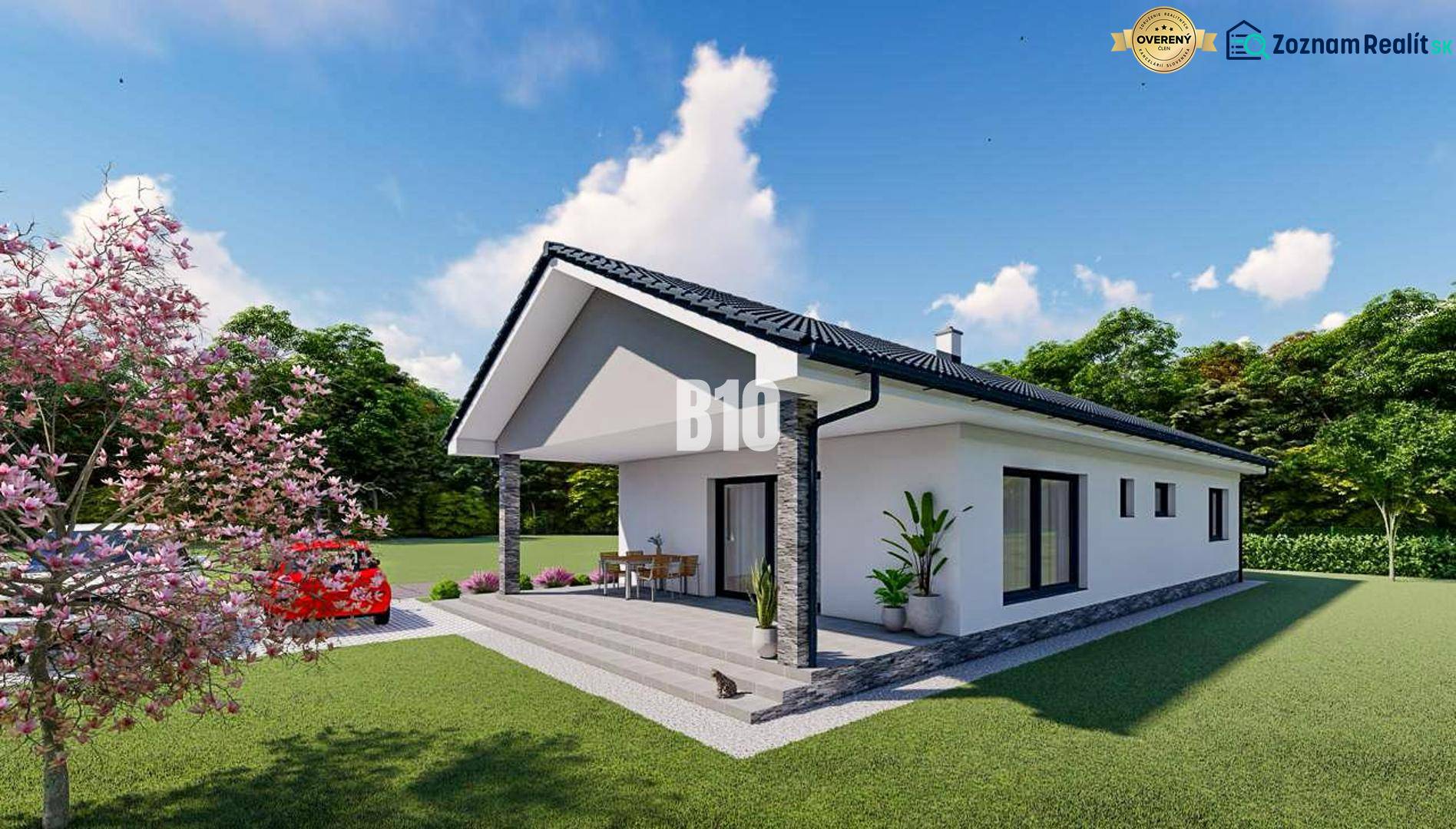 Základová doska na  575 m2 pozemku - Čeľadice - Rodinný dom v Čeľadiciach obklopený zeleňou, vhodný pre pozemky - bývanie.