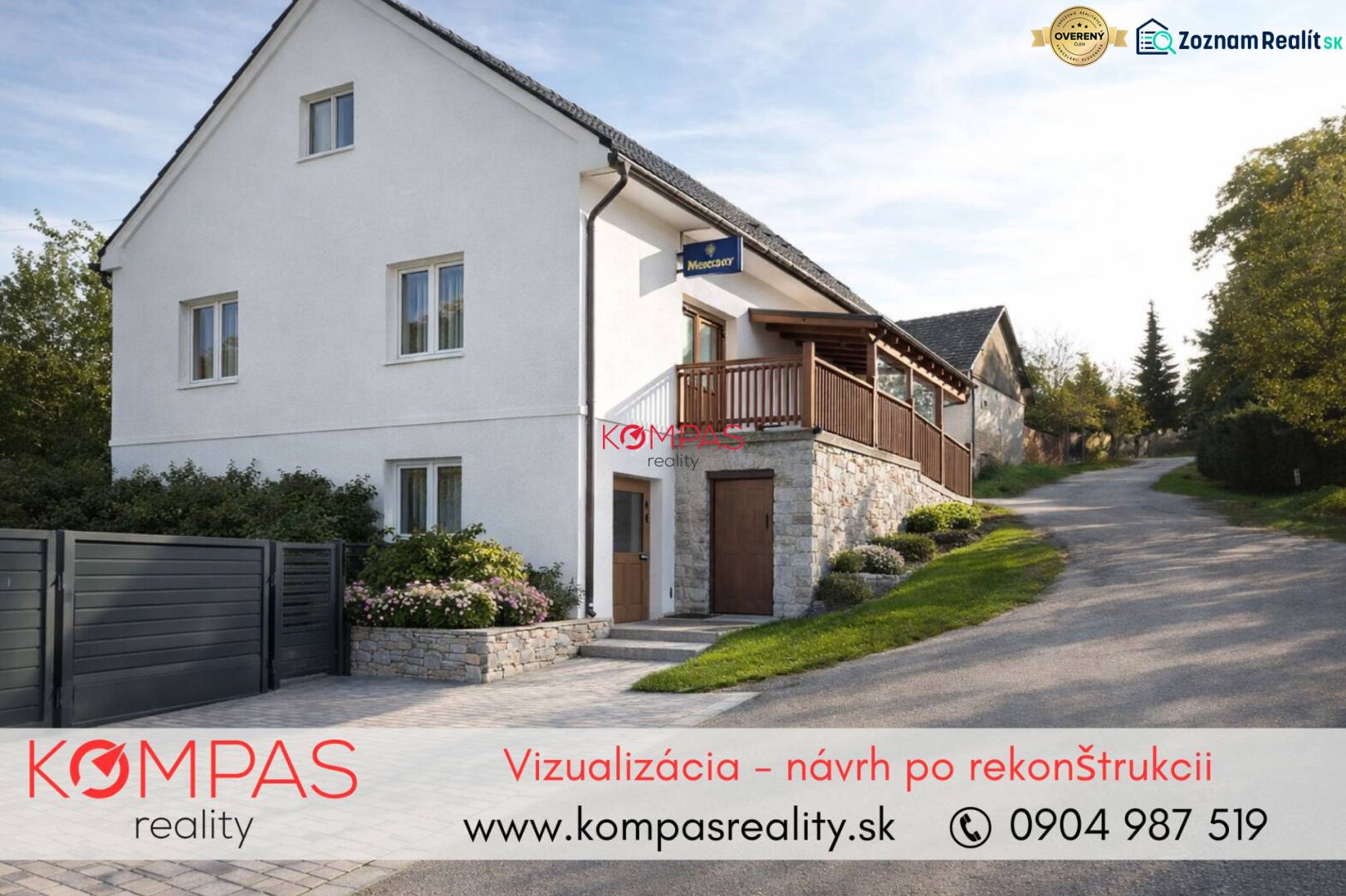 INVESTIČNÁ PRÍLEŽITOSŤ, BUDOVA NA PODNIKATEĽSKÉ ÚČELY - KALINKA - Biely dom s kamennými detailmi a záhradou, Vígľašská Huta-Kalinka, obchodné priestory.