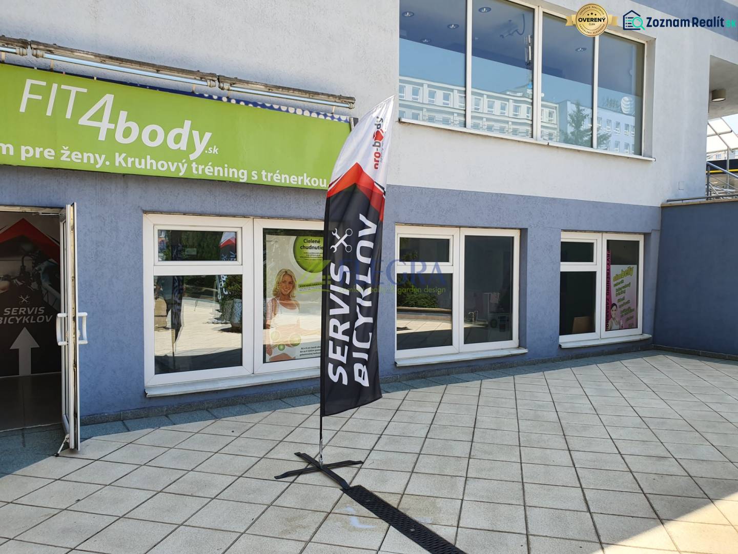 Na prenájom: kancelárske a obchodné priestory Letná 40,  Košice - Bicyklový servis a fitnes centrum na Letnej ulici v Košiciach - mestskej časti Sever.