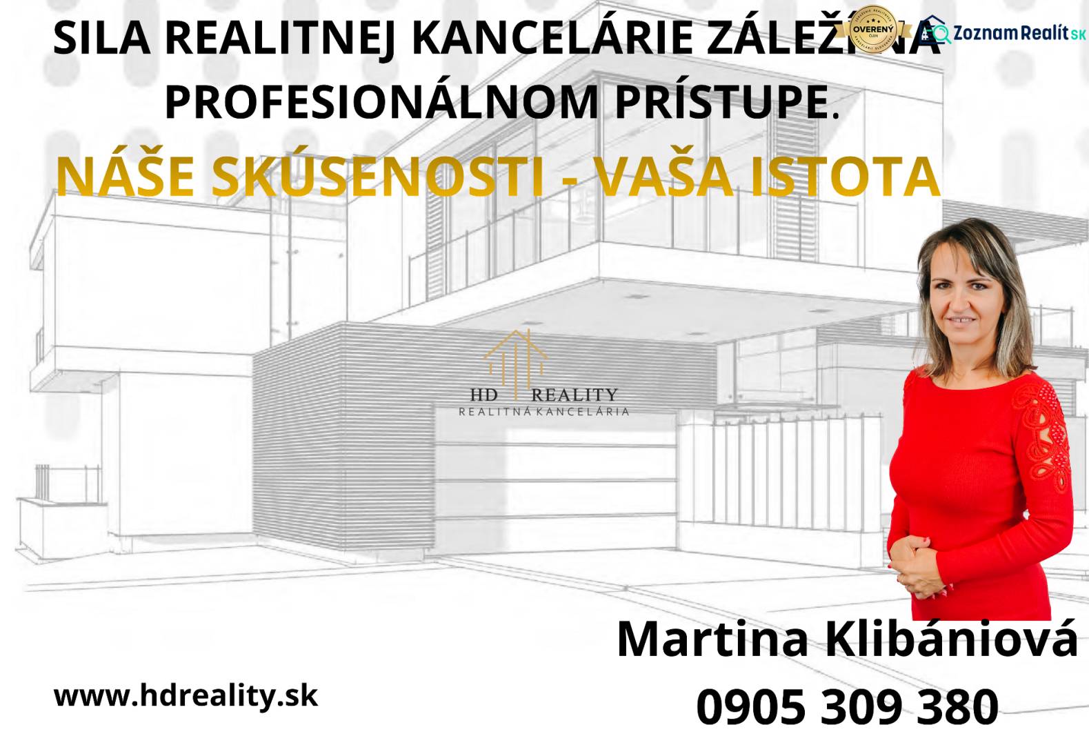 Predaj, stavebný pozemok v obci Vyšné Malatiny. - Realitná kancelária s profesionálnym prístupom. Kontakt na Martinu Klibániovú a web HD Realty.