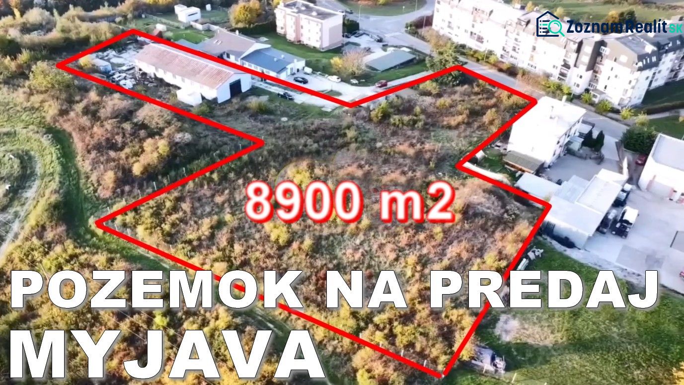 Stavebný pozemok 8900 m2 pre Developerský projekt Myjava Jablonská