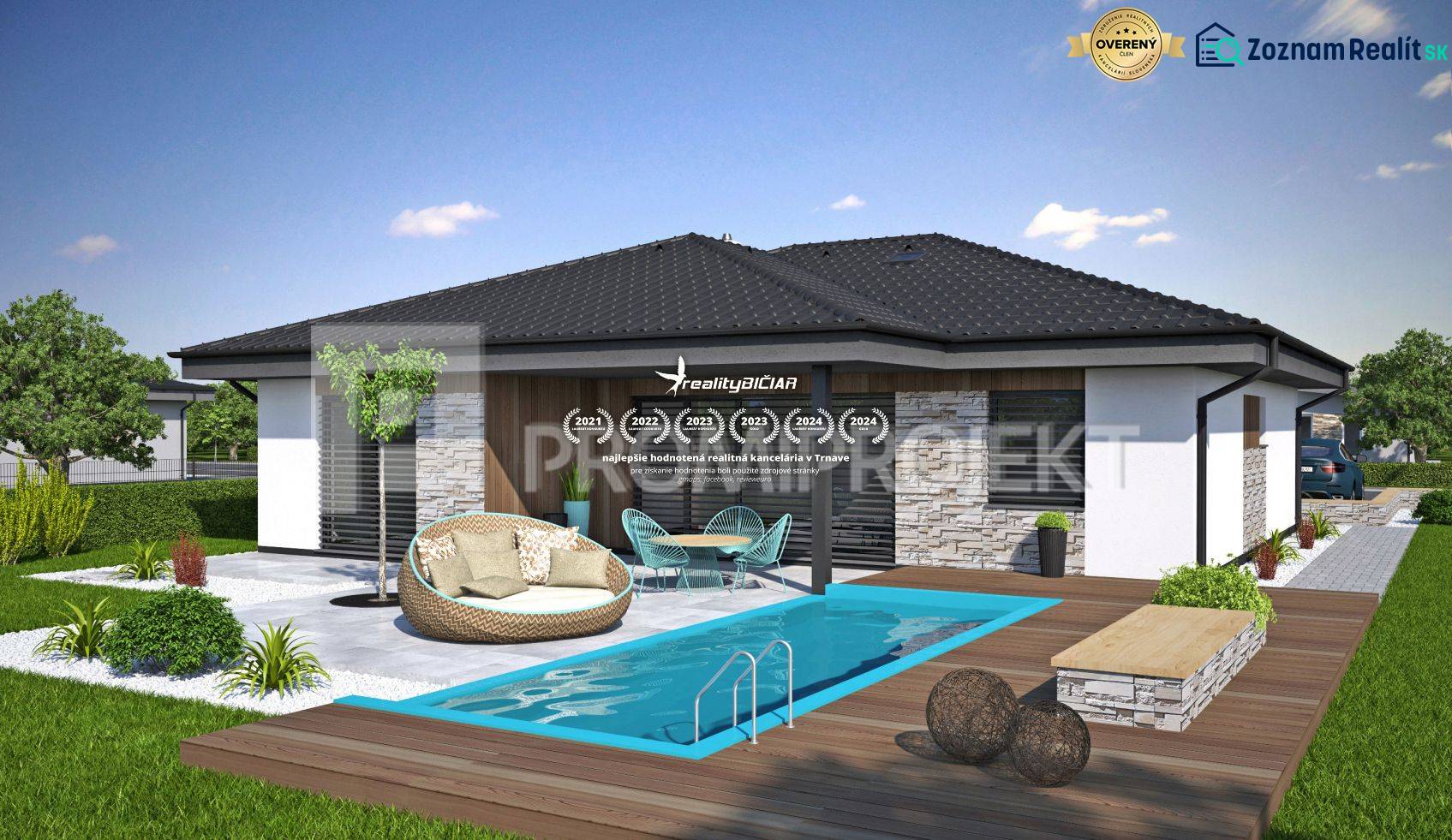 Ideálny pozemok pre váš rodinný dom v lokalite Kamenný mlyn - Rodinný dom s bazénom na Višňovej ulici v Trnave, pozemky - bývanie.