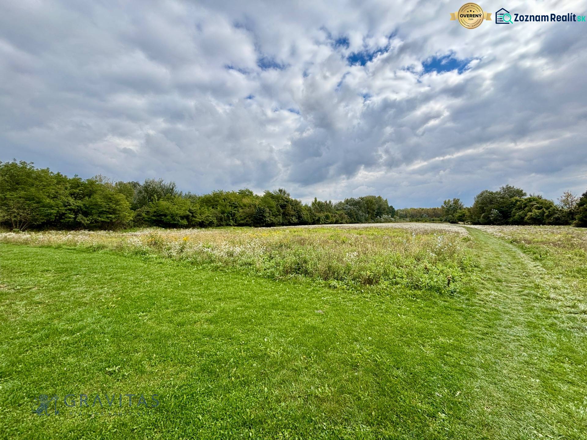 NA PREDAJ | investičný developerský pozemok | Rusovce |  - Developerské pozemky v Bratislave - Rusovciach na ulici Pri Pieskovom Hone, trávnatá plocha.