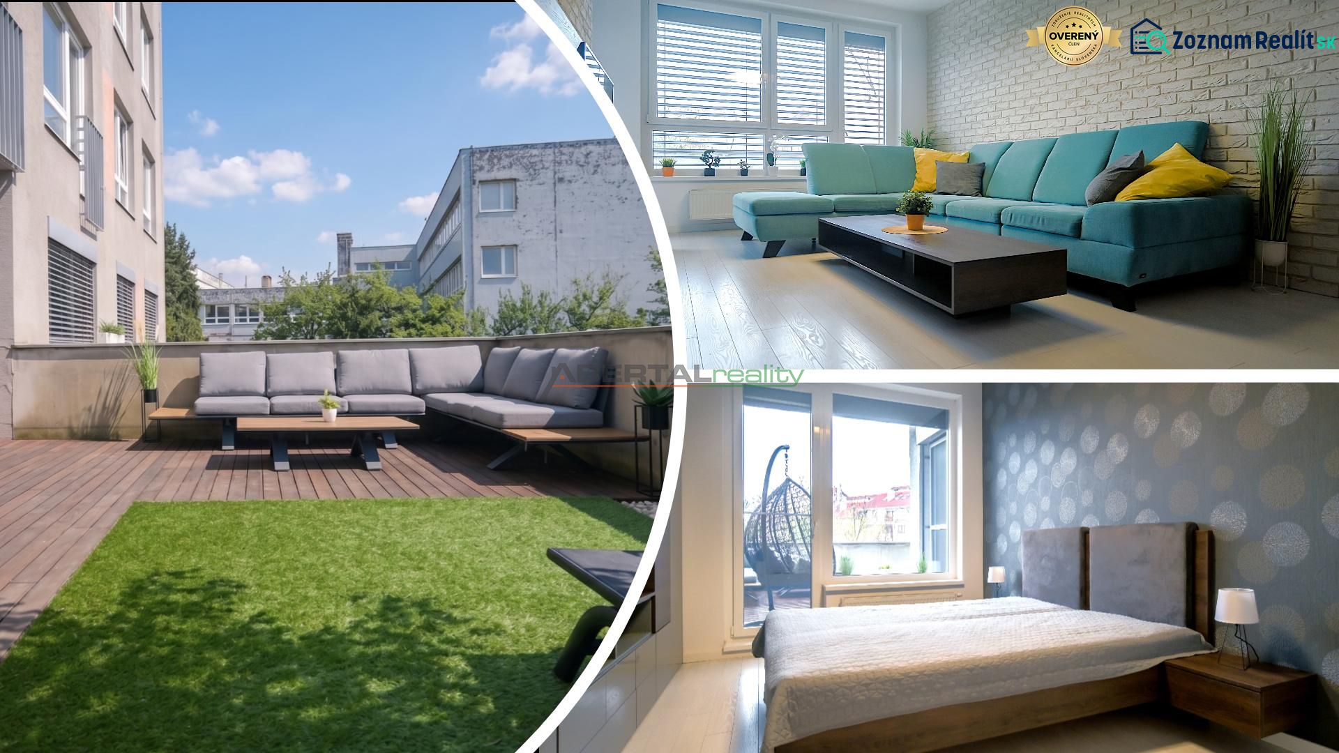 Moderný 2i byt s terasou 36 m², BA - Horský park, parkovanie, pivnica