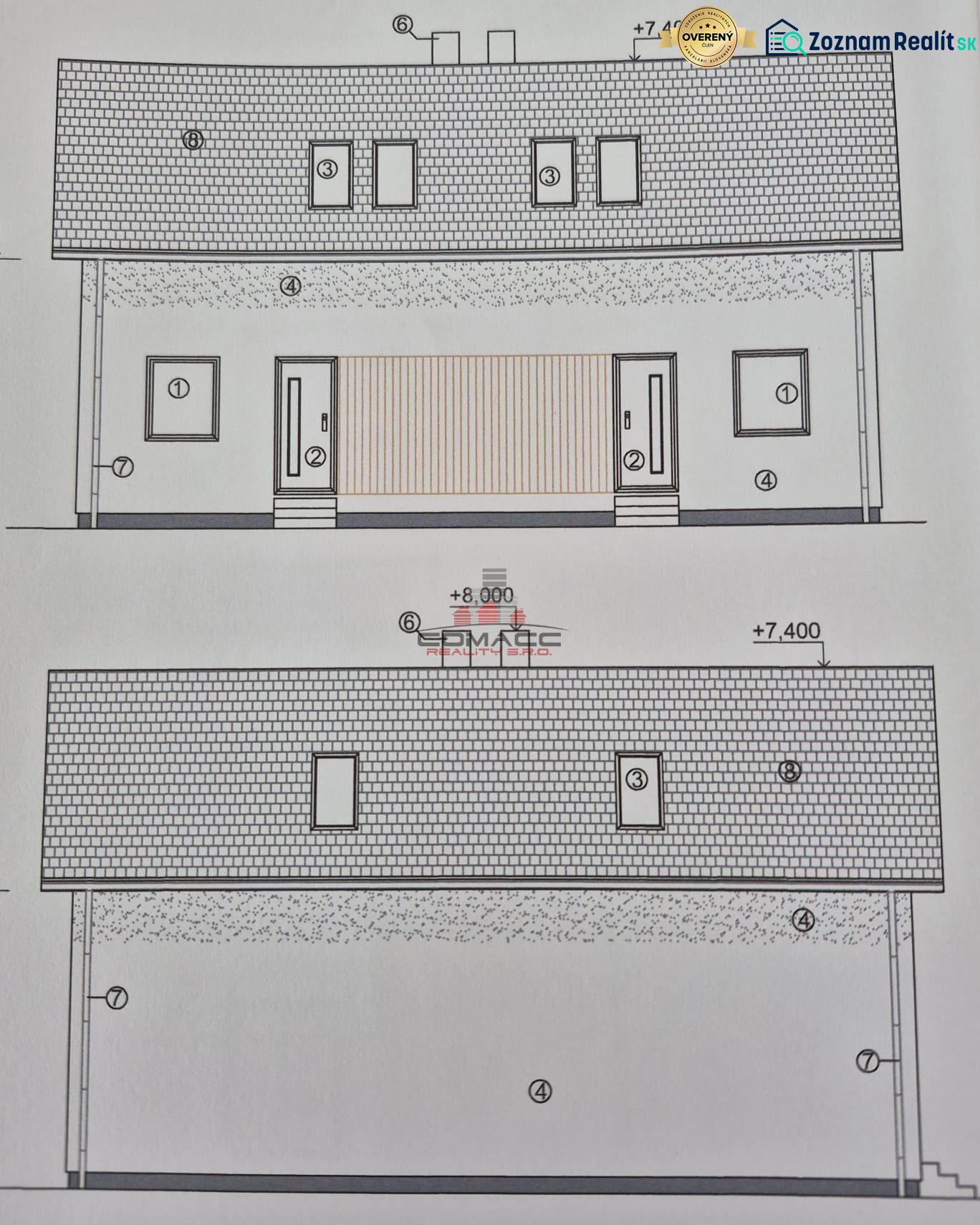 4iz Novostavba Sasinkovo v Štandarde - Projekt rodinného domu v Sasinkove na ulici Sasinkovo s jednoduchou strešnou konštrukciou.