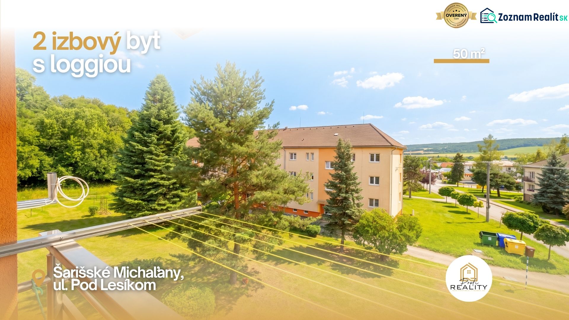 PREDAJ | 2-izb. byt 59 m² + loggia | Š. Michaľany