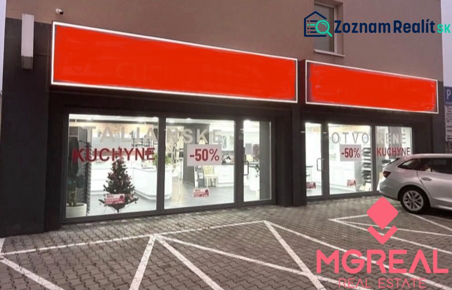 PRENÁJOM: Obchodné priestory 238m2, parkovanie, Ružinov - Obchodné priestory na Pestovateľskej ulici v Bratislave-Ružinove so zľavami na kuchyne.