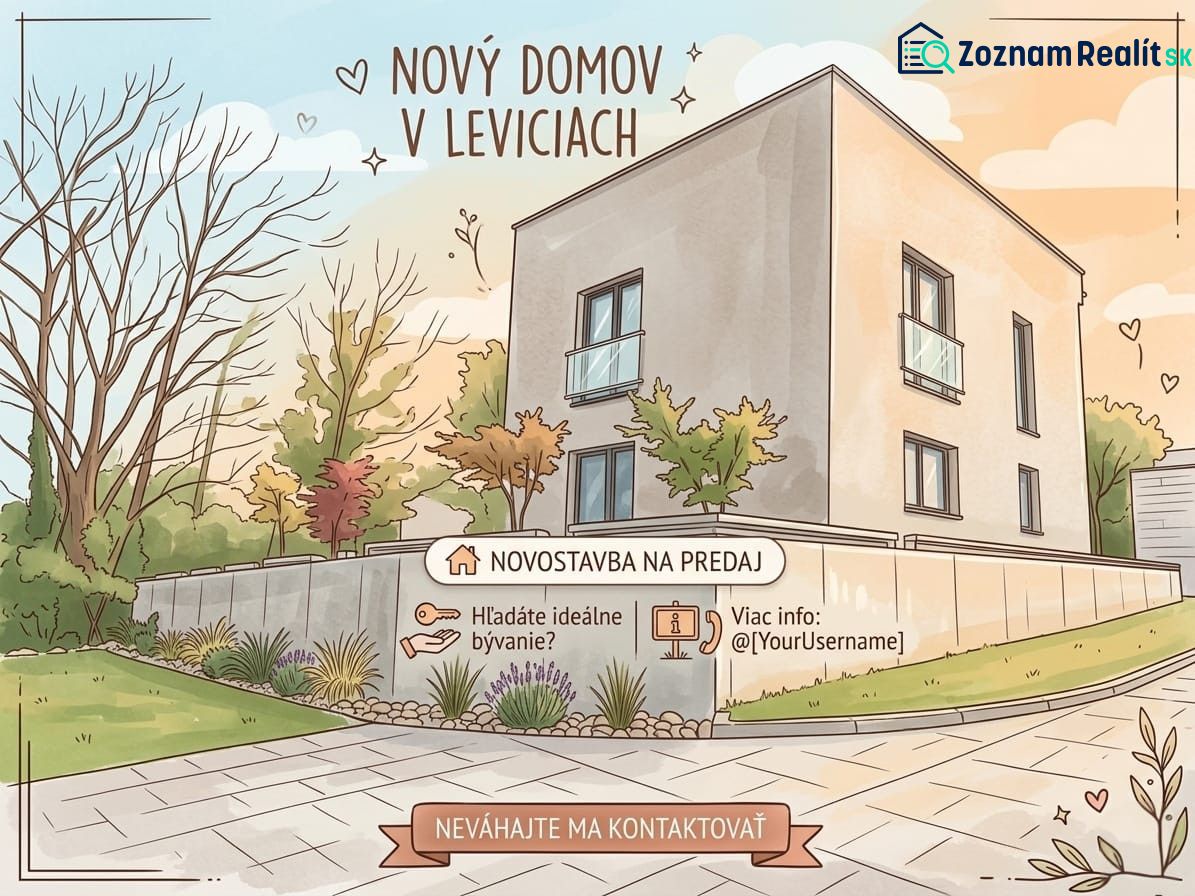 Moderný rodinný dom v Leviciach: Holodom alebo na kľúč