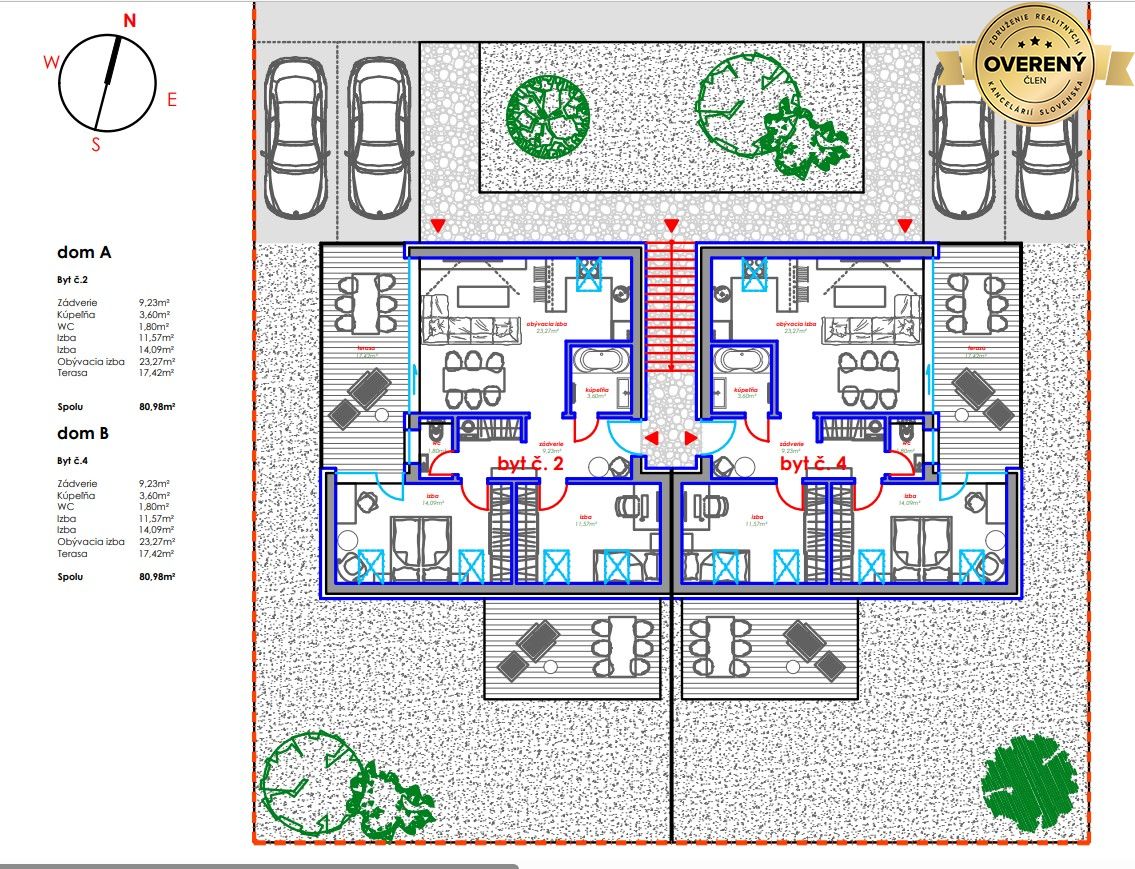 Len 4 byty v jedinečnom komornom modernom projekte Záhradná v DNV! – foto 3