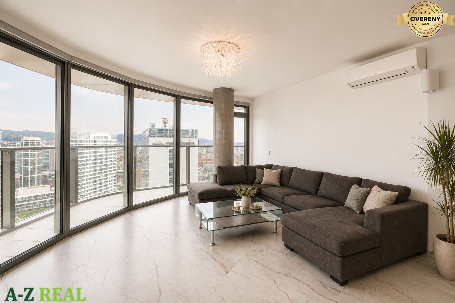 Prenájom luxusného 3 izbového bytu v objekte EUROVEA TOWER – foto 2