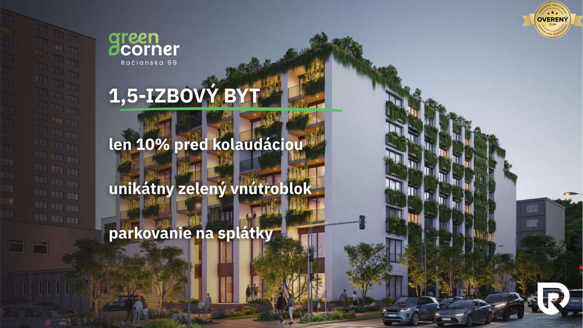 1,5 izbový byt B 5.4 | Greencorner | Bratislava-Nové mesto