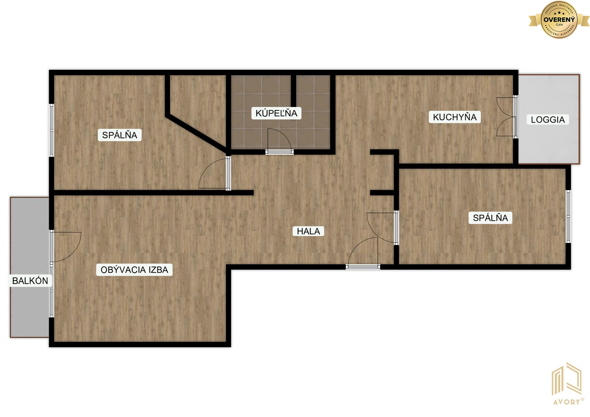 3-IZB. BYT (64m2) S BALKÓNOM AJ LODŽIOU – BENIAKOVA UL., BRATISLAVA – foto 9
