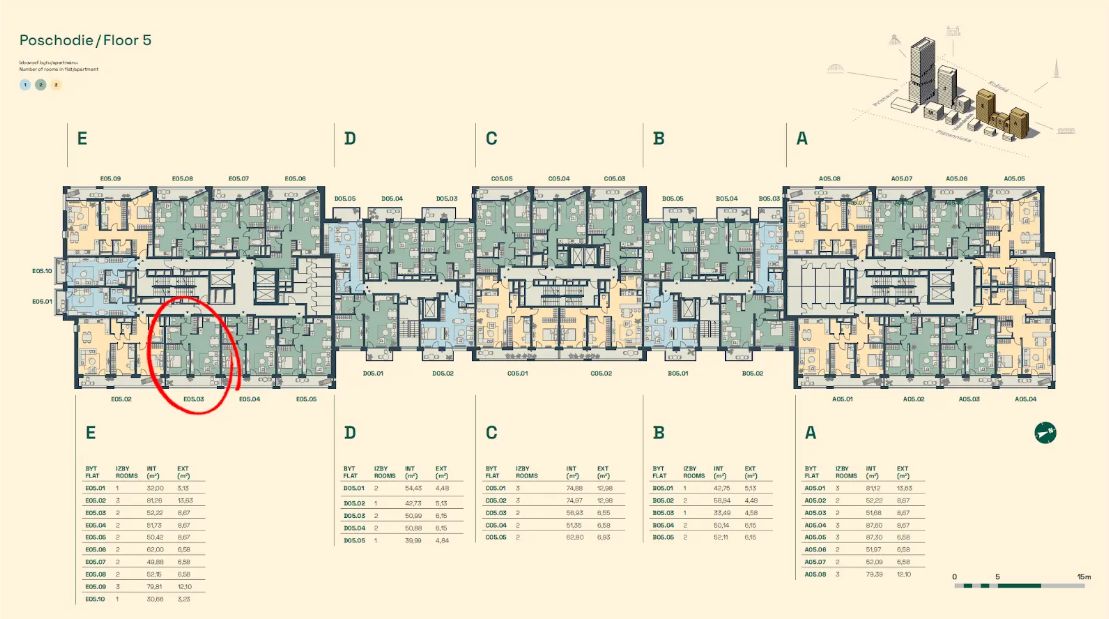 Vo výstavbe – V projekte Downtown Yards 2 izbový byt s garáž. státím – foto 4