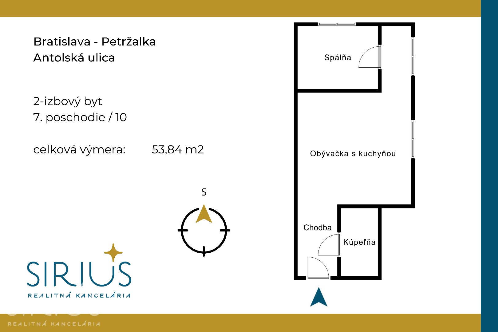 ANTOLSKÁ, 2‑i byt, 54 m2 – novostavba REZIDENCIA DRAŽDIAK, zariadený – foto 4