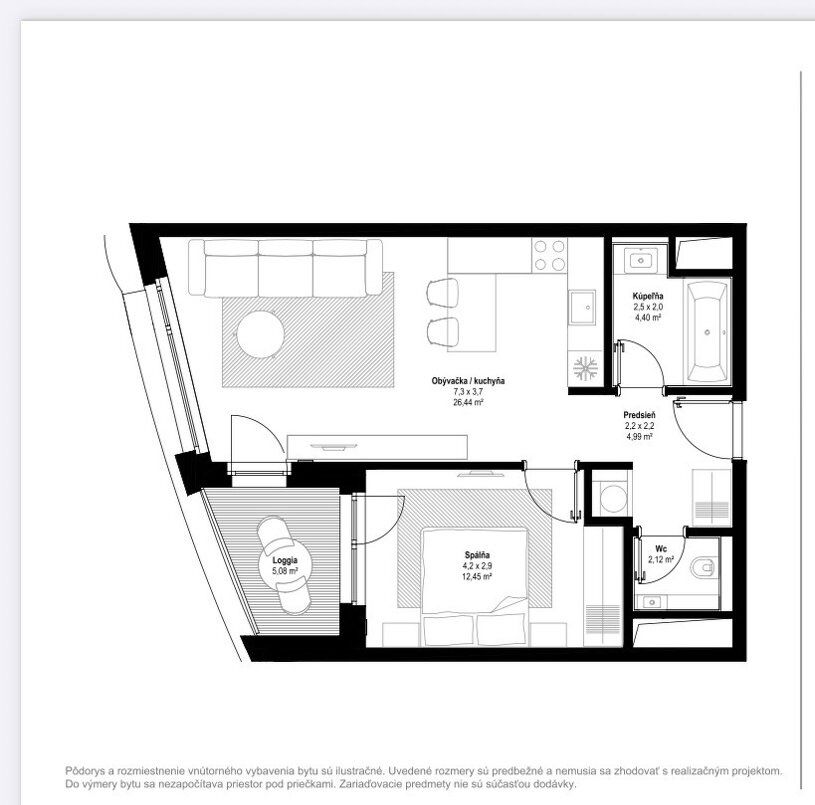 Prenájom 2‑izb bytu SKY PARK 14.p – foto 10