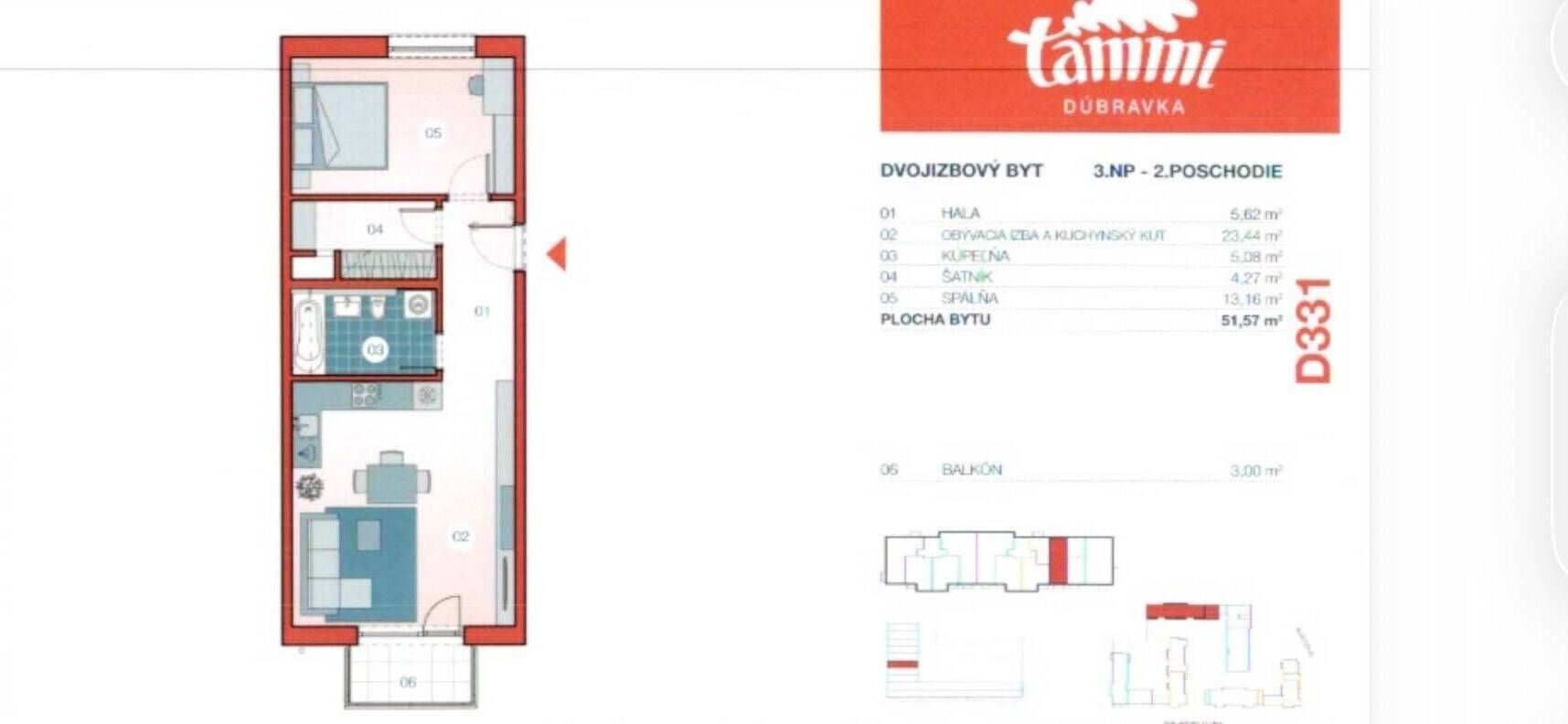 TOP 2‑izbový byt s balkónom v projekte Tammi – foto 8