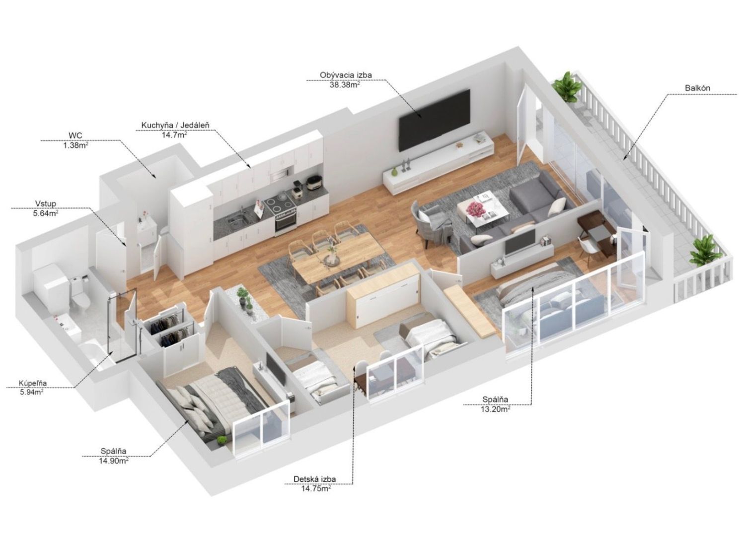 DOWNTOWN 4‑izb. byt v Štandarde v Apollo Residence – Bratislava Staré – foto 5