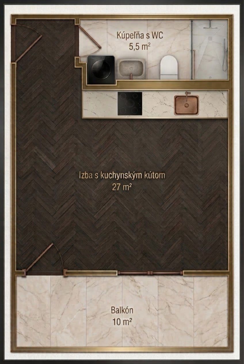 I Predaj 1‑i byt s balkónom, Ružinov – projekt NIDO – foto 4