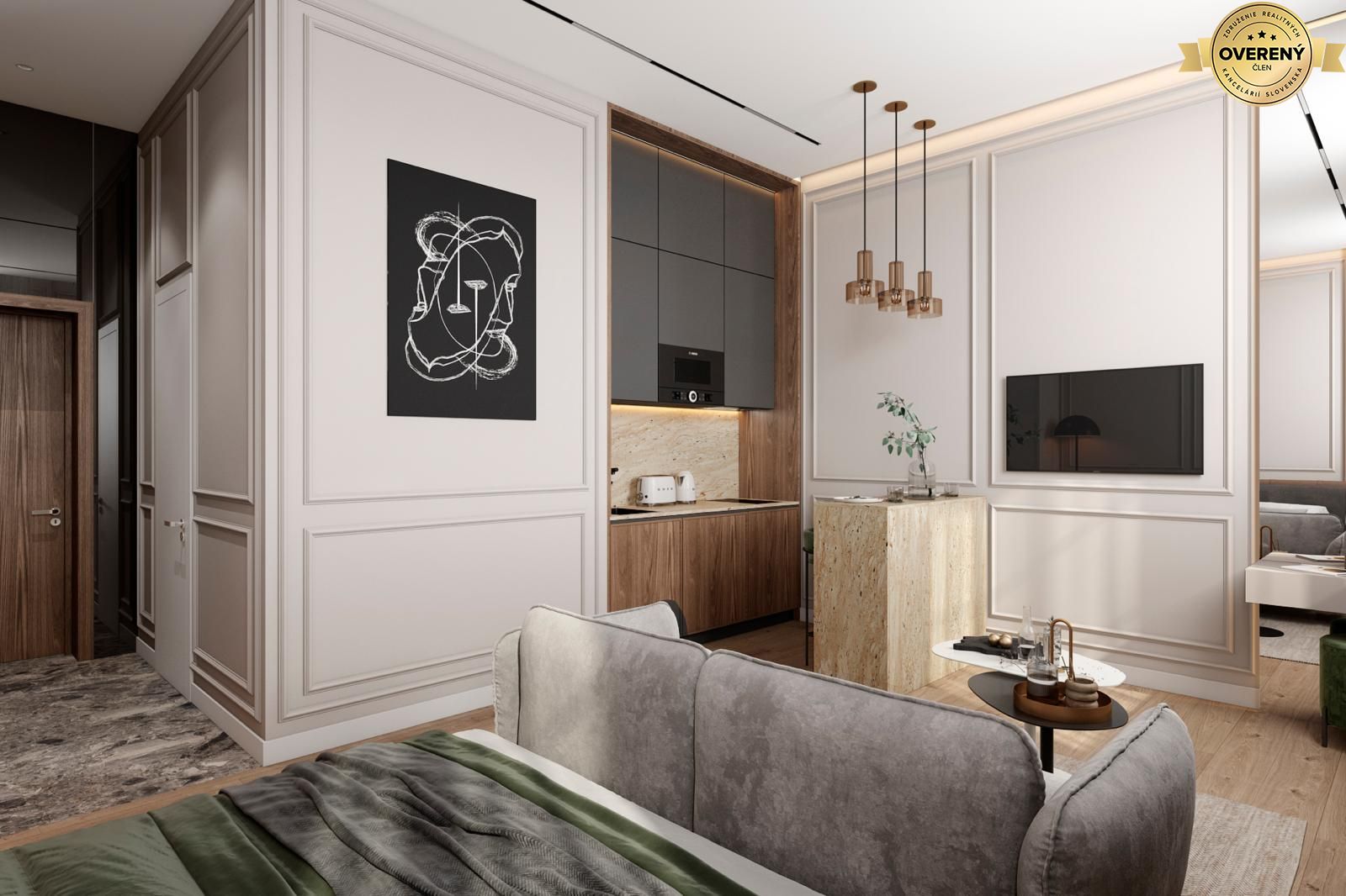 1‑izbový apartmán so zariadením na v projekte ELITresidence, Košice – foto 5