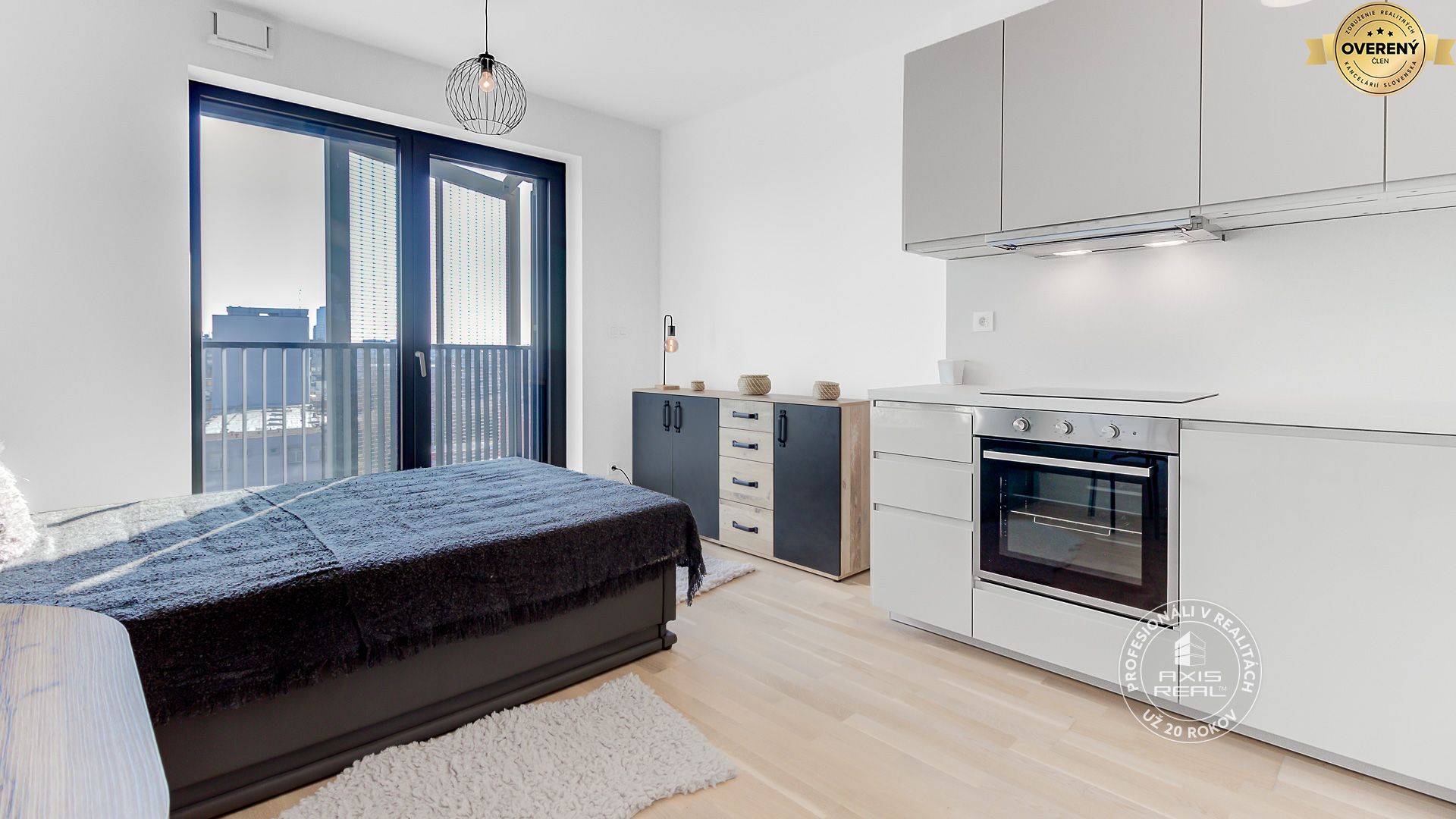 Novostavba GUTHAUS slnečný zariadený 1‑izb. byt, balkón – foto 3