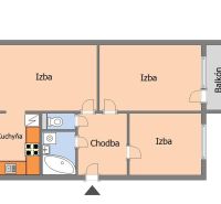 PREDANÉ-NA PREDAJ 3 IZB.ZARIADENÝ BYT, 72 m², TERASA, ŠAFÁRIKOVA - 3BT_Šafárikova_KE.jpg