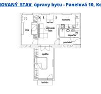 Navrhovaný stav bytu Panelová 10, Košice.png