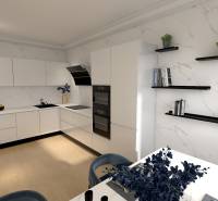 Vizualizácia obývacia izba + kuchyňa_ul. Lesnícka_ZARA reality