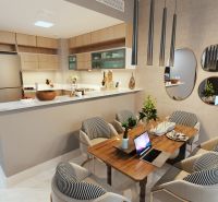 Predaj 4-izbového bytu (Type - A). Projekt Vista 3, Abu Dhabi - 2BR Type C Dining PERSPECTIVE View2.jpg
