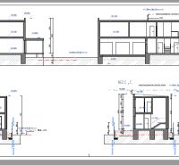 Stavebné pozemky s projektom 2 samostatných RD v obci Baška-časť Maša - Architektonické rezy rekreačného domu pre projekt výstavby v lokalite Baška.