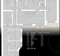 NA PREDAJ 5 – IZB. ROD. DOM, MALÁ IDA – PANSKÝ LES - Pôdorys poschodia rodinného domu so zoznamom miestností a výmerou v metroch štvorcových.
