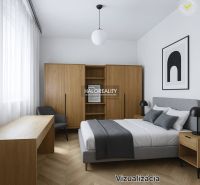REZERVOVANÉ - Predaj, trojizbový byt Bratislava Petr... - Chodba v 3-izbovom byte s vešiakovou stenou a kobercovou podlahou.