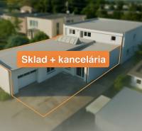 PRENAJOM | Kancelárie, administratíva, polyfunkcia, sklad, výroba - Budova s nápisom 
