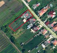 Dulovce - RODINNÝ DOM so 700 m2 POZEMKOM - Katastrálna mapa s parcelami a rodinným domom v Dulovciach na ulici Robotnícka.