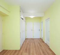BÝVANIE NA HRADOM KOPCI - 3i byt, 90 m2 s balkónom, SVETLÁ ulica - Chodba v 3-izbovom byte s drevenou podlahou a svetlými stenami.