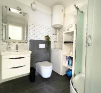 Šolta - nádherný zariadený apartmán s výhľadom na more - Kúpeľňa v rekreačnom apartmáne s WC, sprchou, umývadlom a bojlerom.