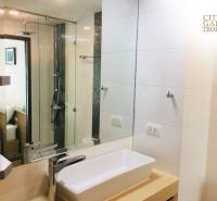 1 IZBOVÝ APARTMÁN (1 SPÁLŇA + 1 OBÝV. IZBA) CITY GARDEN TROPICANA  - Kúpeľňa v 2-izbovom byte s moderným sprchovým kútom a umývadlom.