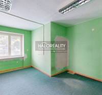 Predaj, obchodný priestor Liptovský Hrádok, Hradná -... - Zelená stena, okno s žalúziami a modrý koberec v obchodných priestoroch.