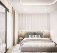 1 IZBOVÝ APARTMÁN (1 SPÁLŇA + 1 OBÝV. IZBA) SEASPIRE JOMTIEN PATTAYA - Spálňa v 2-izbovom byte s výhľadom na panorámu mesta Pattaya.