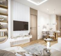 2 IZBOVÝ APARTMÁN (2 SPÁLNE + 1 OBÝV. IZBA) SEASPIRE JOMTIEN PATTAYA - Luxusný interiér 3-izbového bytu s dekoratívnymi prvkami a pohodlným nábytkom.