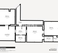 EXKLUZÍVNE NA PREDAJ VIDIECKY DOM V TICHEJ OBCI NIŽNÁ JABLONKA - Pôdorys rodinného domu so štyrmi izbami a dvoma kúpeľňami. Celková plocha 112,5 m².
