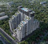 EMBASSY LIFE PATTAYA - Výstavba bytov v Pattayi, moderný komplex s bazénmi a zeleňou, obklopený prírodou.
