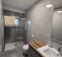 CHORVÁTSKO - Atraktívny apartmán (S4) - Mandre, ostrov Pag - Kúpeľňa v 4-izbovom byte s umývadlom, sprchovým kútom a toaletou.