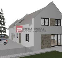 Stavebný pozemok so stavebným povolením a projektom na dvojdom - Vizualizácia domu so zaparkovanými autami v Štefanovej. Pozemky - bývanie pre moderné bývanie.