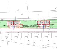 Stavebný pozemok so stavebným povolením a projektom na dvojdom - Projekt výstavby rodinných domov na pozemkoch - bývanie, Štefanová, s rozvrhnutím parciel.