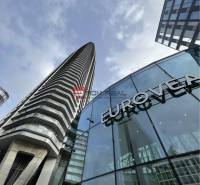 EUROVEA TOWER, Exkluzívne luxusné adm. priestory, Bratislava - Výšková budova a sklenená fasáda obchodných priestorov v Pribinovej ulici, Bratislava II.