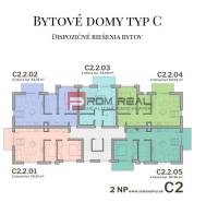 PREDAJ 2i byt, 56 m2, Prémiová novost. Zelené Nivy, Pezinok - Pôdorys bytových domov s dvoma 2-izbovými bytmi, dostupné na Limbašskej ceste.