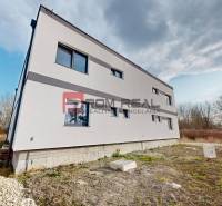 3D obhliadka - 5-izbový rodinný dom kúsok od Dunajskej Stredy - Exteriér rodinného domu v Dunajskej Strede s minimalistickým fasádnym dizajnom.