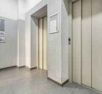 PRI ELEKTRIČKE - 1 izb. 36,20 m2 - oddelená kuchyňa - Osuského ul. - Chodba v 1-izbovom byte s dvermi výťahov a nástennými inštrukciami.